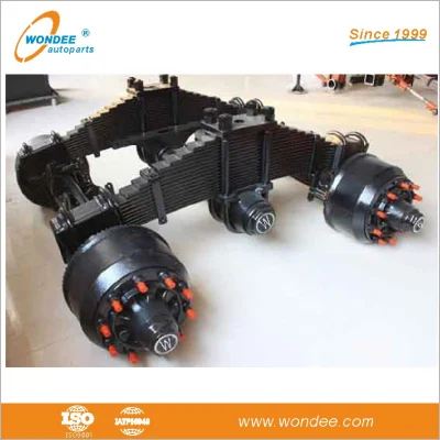 Semi-Trailer Part Series with BPW Axle Truck 32t Bogie Suspension with Axle