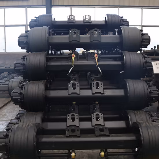 Chinafactory Price 127 Round Beam Tube American Type Semi Trailer Axle